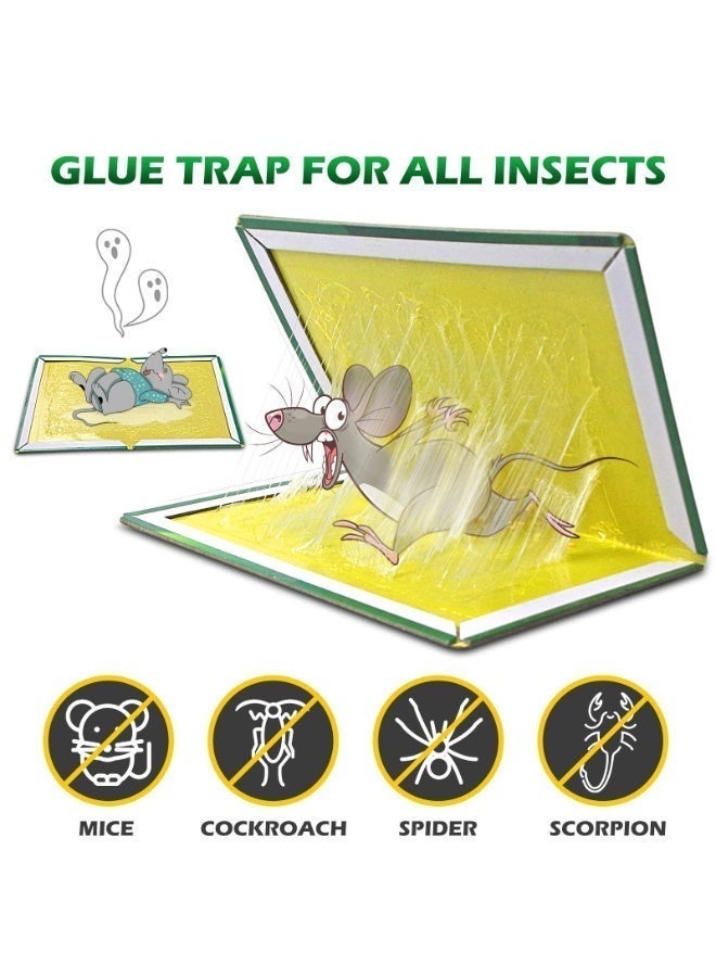 ناكسي فلاي عبوة مكونة من 5 فخاخ لصمغ الفئران والجرذان، فخاخ لاصقة قوية لالتقاط الفئران والجرذان، قوية وغير سامة وسهلة الاستخدام وقابلة للتصرف - Image 3